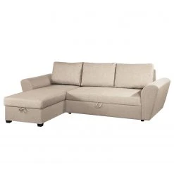 Loftscape Ecksofa Rufus - Webstoff - Kaschmir - Longchair davorstehend links