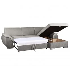 Loftscape Ecksofa Roseburg - Microfaser - Platin - Longchair davorstehend rechts -Wohnzimmermöbel boutique en ligne 1000136010 181024 123018241 GALLERYIMAGES P000000001000136010