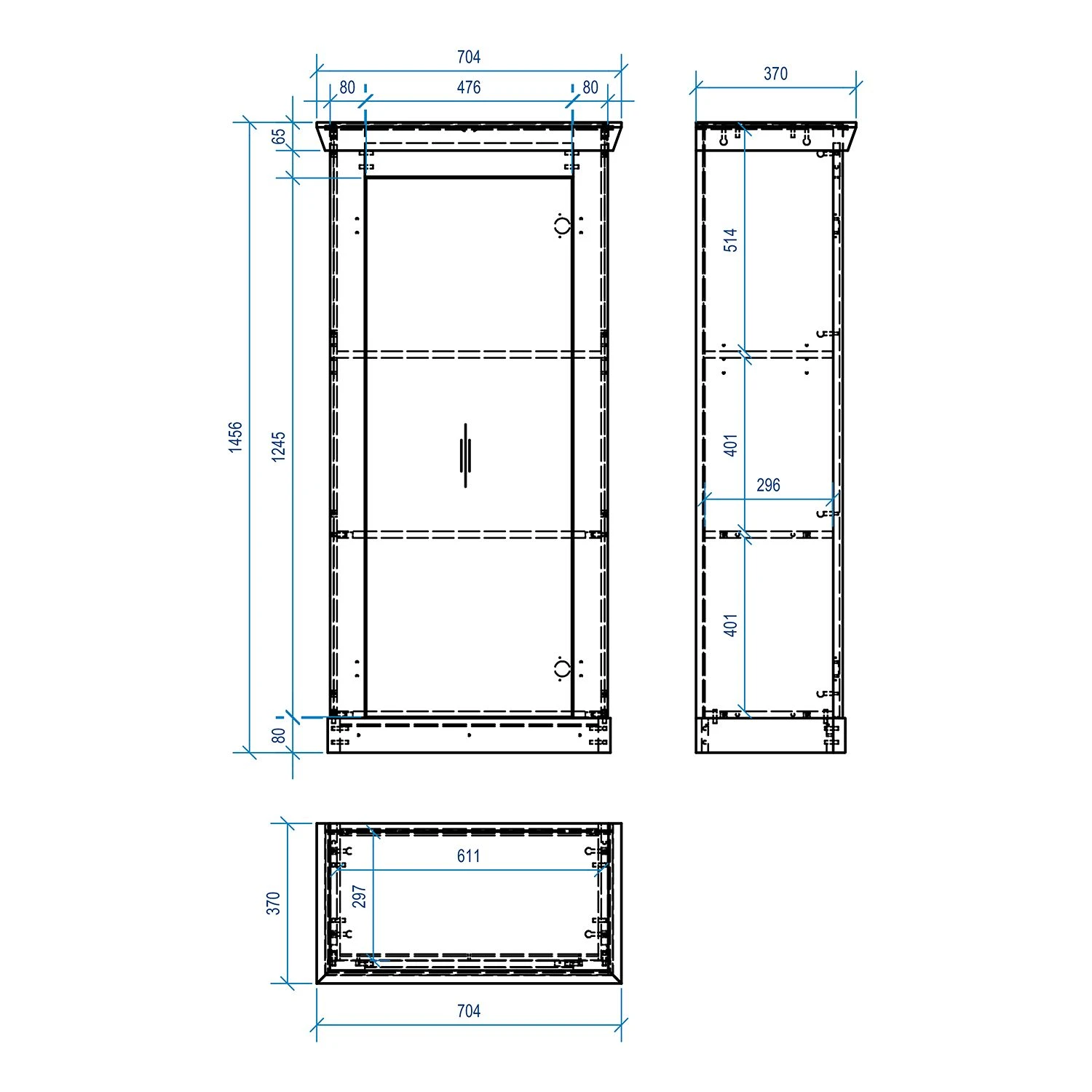 Ridgevalley Highboard Lewk II - Pinie Weiß Dekor / Pinie Dekor 5 Ridgevalley Highboard Lewk II - Pinie Weiß Dekor / Pinie Dekor – Bild 5