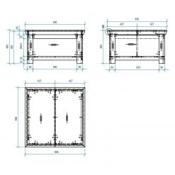 Ridgevalley Couchtisch Lewk II - Pinie Weiß Dekor / Pinie Dekor -Wohnzimmermöbel boutique en ligne 1000136080 181219 14223900073 GALLERYIMAGES P000000001000136080