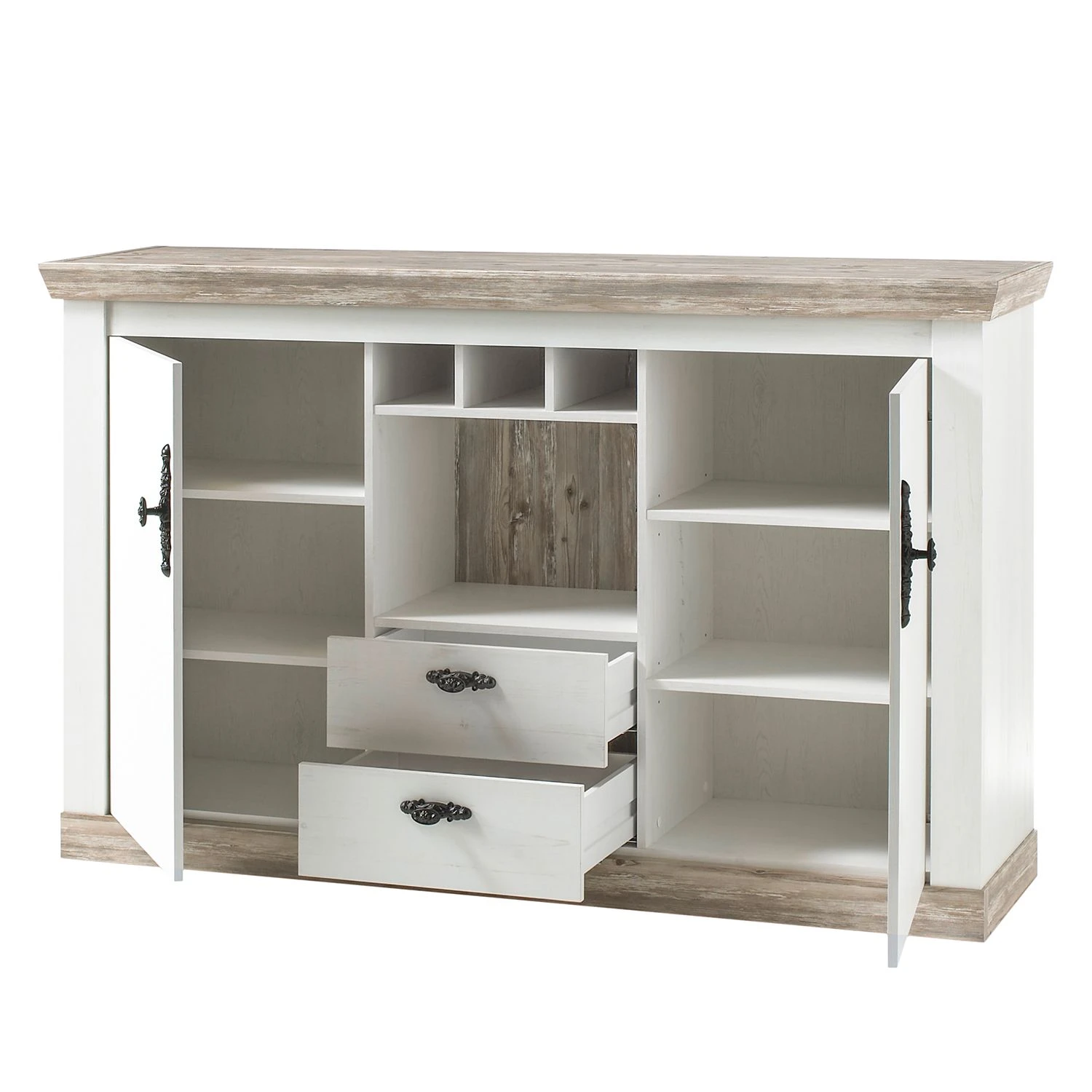 Ridgevalley Sideboard Lewk - Pinie Weiß Dekor / Pinie Dekor 5 Ridgevalley Sideboard Lewk - Pinie Weiß Dekor / Pinie Dekor – Bild 5