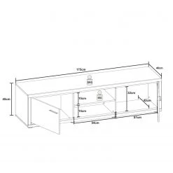 Loftscape TV-Lowboard Hagby II - Eiche Dekor / Weiß 7 Loftscape TV-Lowboard Hagby II - Eiche Dekor / Weiß -Wohnzimmermöbel boutique en ligne 1000137079 181213 07275000016 GALLERYIMAGES P000000001000137079