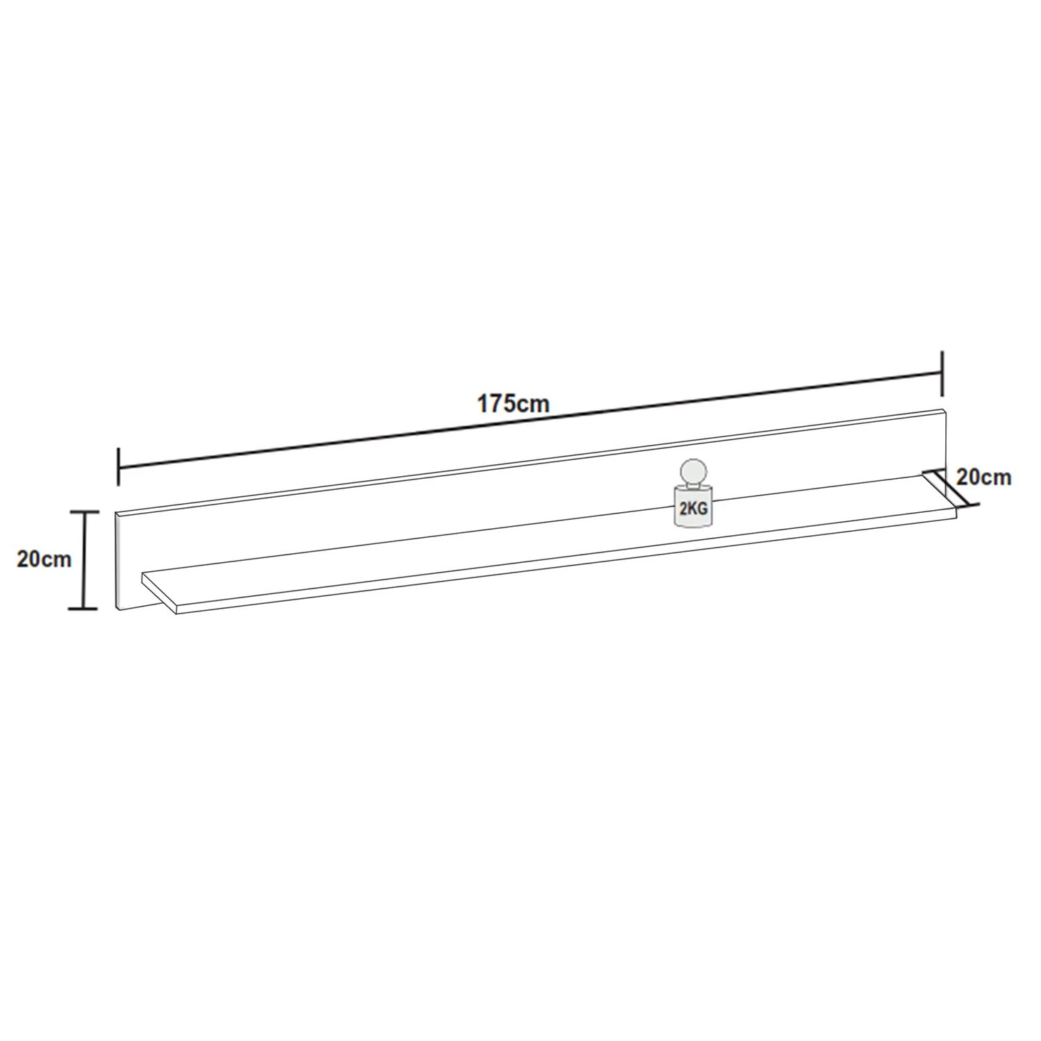 Loftscape Wandboard Hagby - Eiche Dekor - Breite: 116 cm 4 Loftscape Wandboard Hagby - Eiche Dekor - Breite: 116 cm – Bild 4