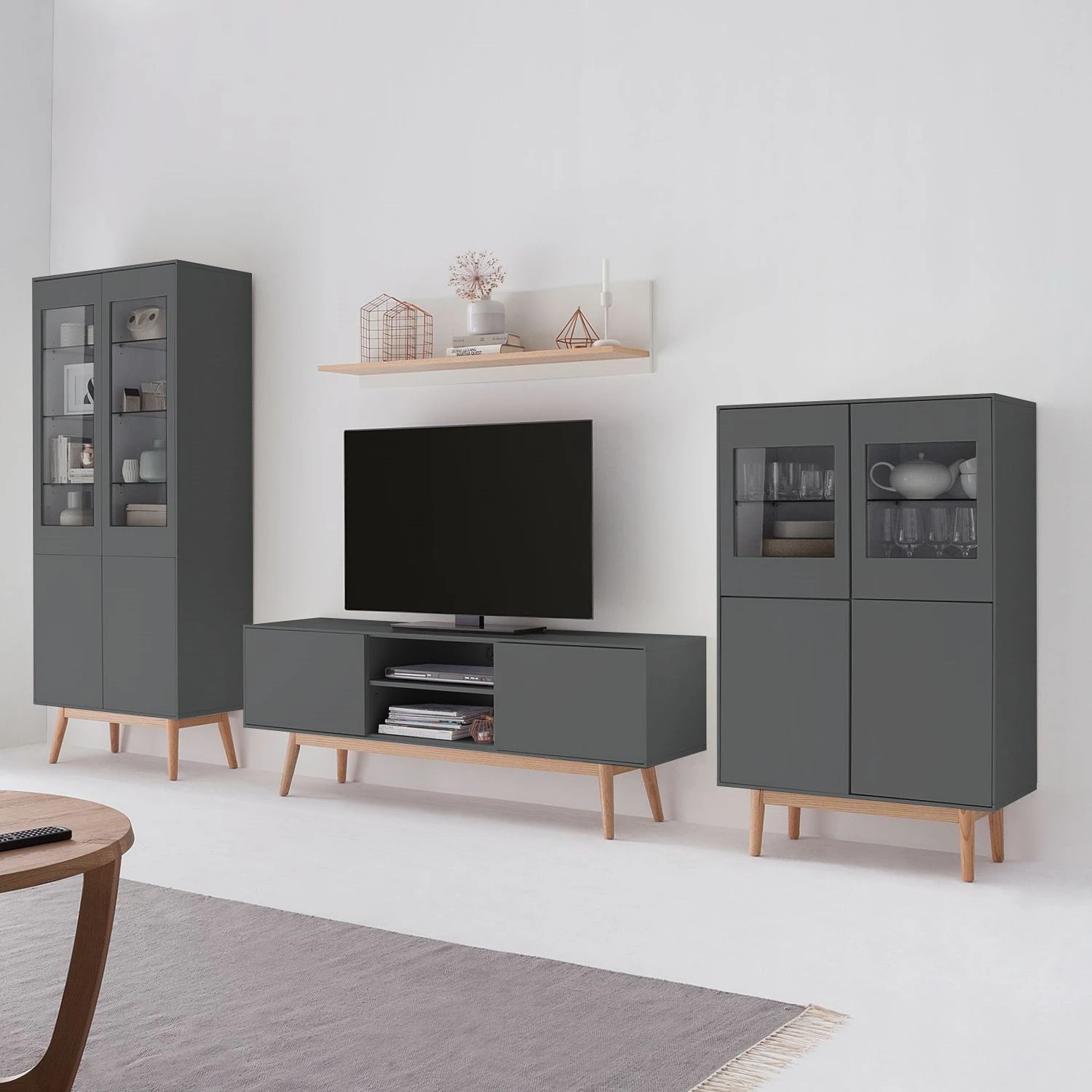 Mørteens Highboard Lindholm II - Grau 2 Mørteens Highboard Lindholm II - Grau – Bild 2