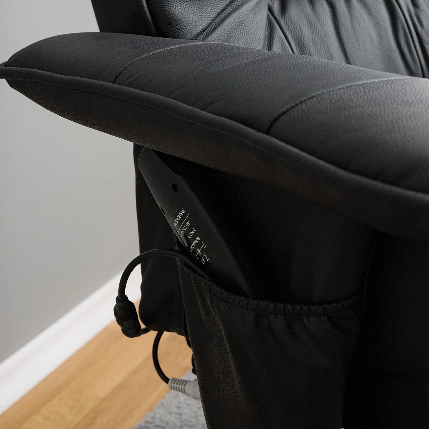 Loftscape Relaxsessel Wesburn II - Echtleder / Kunstleder - Schwarz 16 Loftscape Relaxsessel Wesburn II - Echtleder / Kunstleder - Schwarz – Bild 16