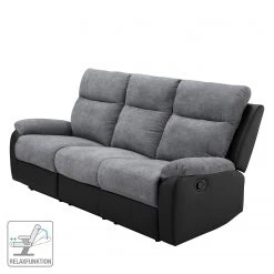 Loftscape Relaxsofa Warmun (3-Sitzer) - Kunstleder / Microfaser - Schwarz / Grau -Wohnzimmermöbel boutique en ligne 1000139824 191205 15490300054 ICON DETAILS P000000001000139824 icon seal