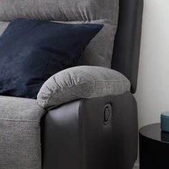 Loftscape Relaxsofa Warmun (3-Sitzer) - Kunstleder / Microfaser - Schwarz / Grau -Wohnzimmermöbel boutique en ligne 1000139824 201111 10410200005 DETAILS P000000001000139824