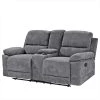 Loftscape Relaxsofa Lixia (2-Sitzer) - Microfaser - Grau