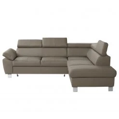 Loftscape Ecksofa Waal I - Echtleder / Kunstleder - Taupe - Ottomane davorstehend rechts - Mit Schlaffunktion -Wohnzimmermöbel boutique en ligne 1000142200 181106 153028931 GALLERYIMAGES P000000001000142200