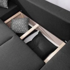 Loftscape Wohnlandschaft Panica I - Webstoff - Schlaffunktion - Dunkelgrau - Ottomane davorstehend links 24 Loftscape Wohnlandschaft Panica I - Webstoff - Schlaffunktion - Dunkelgrau - Ottomane davorstehend links -Wohnzimmermöbel boutique en ligne 1000144014 181128 07253000301 GALLERYIMAGES P000000001000144014