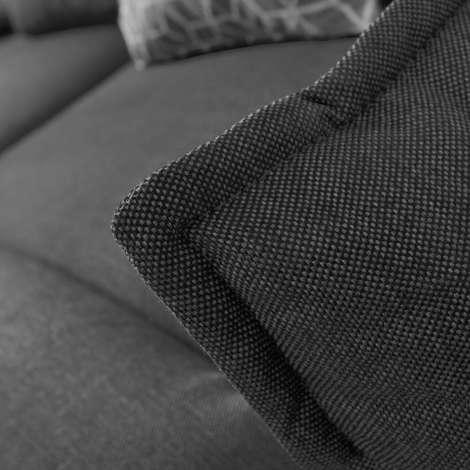 Loftscape Wohnlandschaft Panica I - Webstoff - Schlaffunktion - Dunkelgrau - Ottomane davorstehend links 12 Loftscape Wohnlandschaft Panica I - Webstoff - Schlaffunktion - Dunkelgrau - Ottomane davorstehend links – Bild 12