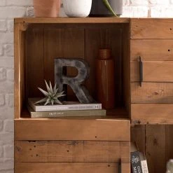 Ars manufacti Hochkommode Grasby - Pinie massiv / Metall - Pinie Dunkel / Schwarz -Wohnzimmermöbel boutique en ligne 1000147147 190730 14584800004 DETAILS P000000001000147147