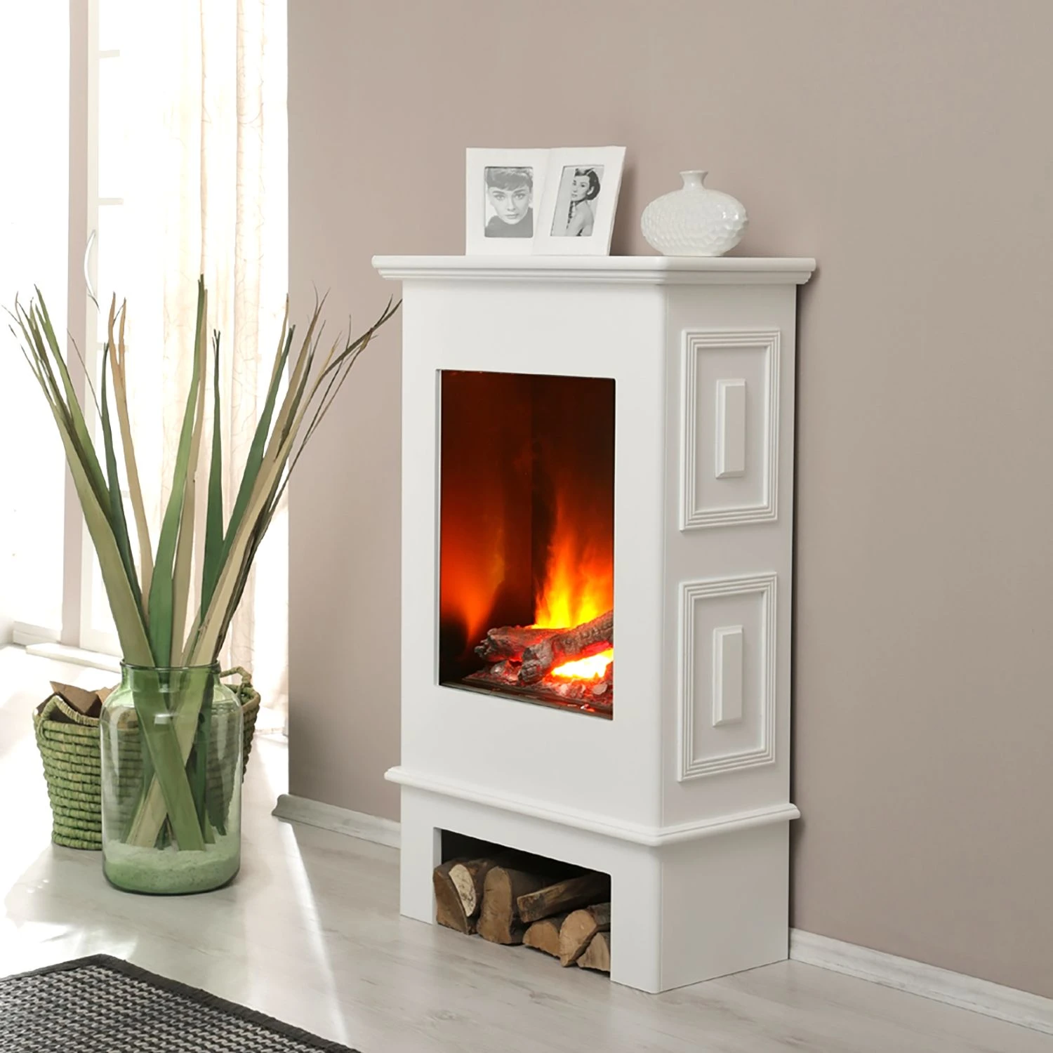 Ridgevalley Elektrokamin Schwerin - Weiß 2 Ridgevalley Elektrokamin Schwerin - Weiß – Bild 2