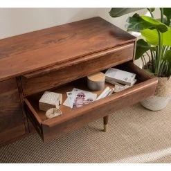 Ars manufacti Sideboard Baxley - Akazie massiv / Metall - Akazie / Gold -Wohnzimmermöbel boutique en ligne 1000149739 200207 10193200003 DETAILS P000000001000149739