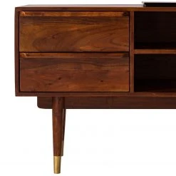 Ars manufacti TV-Lowboard Baxley - Akazie massiv / Metall - Akazie / Gold -Wohnzimmermöbel boutique en ligne 1000149740 200113 16023300015 DETAILS P000000001000149740