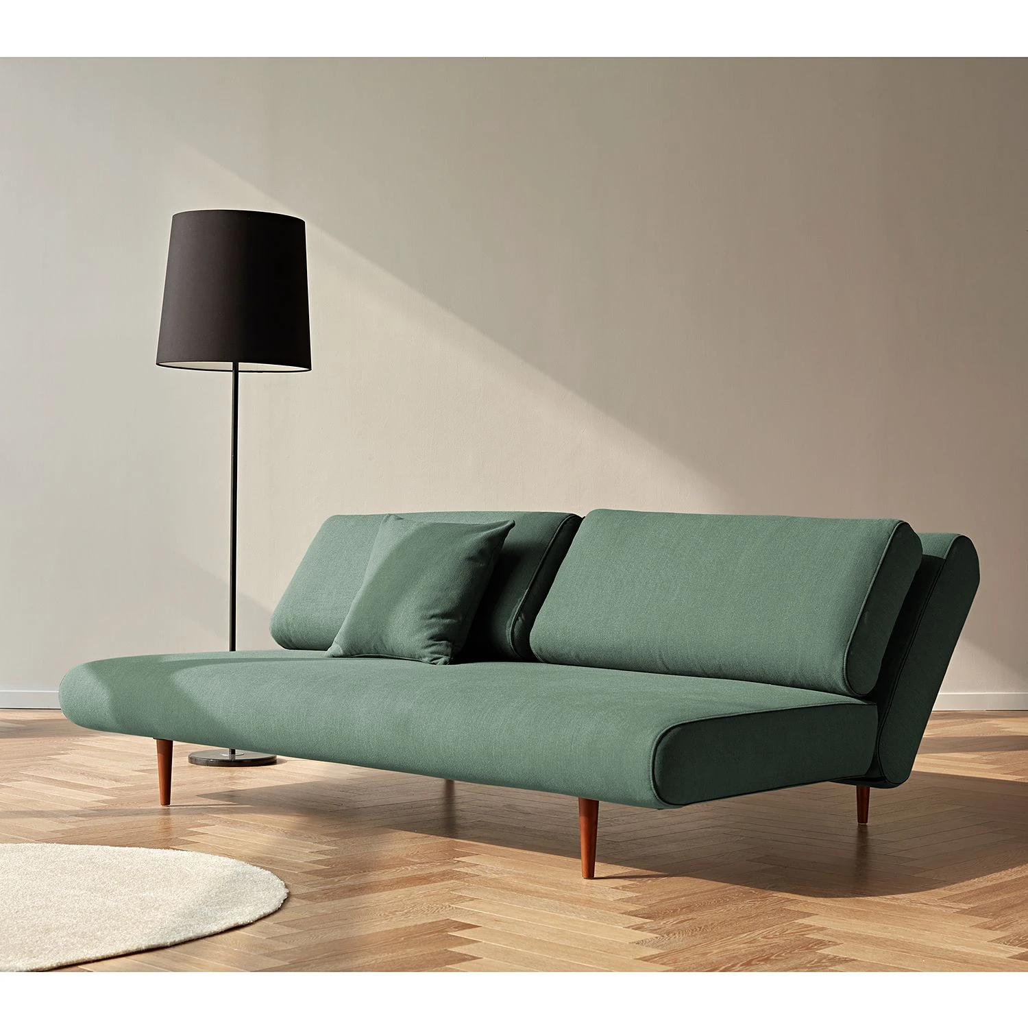 Innovation Möbel Schlafsofa Unfurl - Stoff Elegance: 518 Green 3 Innovation Möbel Schlafsofa Unfurl - Stoff Elegance: 518 Green – Bild 3