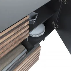 Norrwood Sideboard Kipra - Echtholzfurnier - Walnuss / Graphit -Wohnzimmermöbel boutique en ligne 1000150226 181214 16440300079 GALLERYIMAGES P000000001000150226