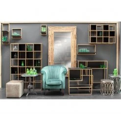 Jack & Alice Wandregal Harbin IV - Akazie massiv - Akazie Schwarz / Gold - Breite: 20 cm 6 Jack & Alice Wandregal Harbin IV - Akazie massiv - Akazie Schwarz / Gold - Breite: 20 cm -Wohnzimmermöbel boutique en ligne 1000150346 190115 12100100003 GALLERYIMAGES P000000001000150346