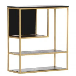 Jack & Alice Wandregale Harbin II - Akazie massiv - Akazie Schwarz / Gold