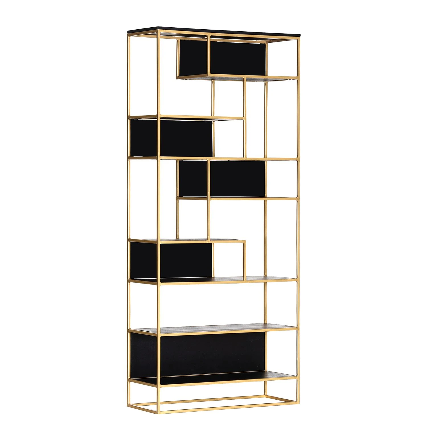 Jack & Alice Regal Harbin - Akazie massiv - Akazie Schwarz / Gold 1 Jack & Alice Regal Harbin - Akazie massiv - Akazie Schwarz / Gold