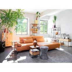 Red Living Regal Mello - Akazie massiv - Akazie Natur / Schwarz -Wohnzimmermöbel boutique en ligne 1000150365 181212 12361900058 GALLERYIMAGES P000000001000150365