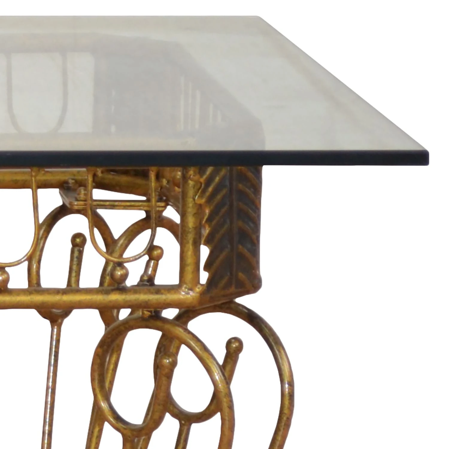 Ridgevalley Couchtisch Moeda - Antik goldfarben 3 Ridgevalley Couchtisch Moeda - Antik goldfarben – Bild 3