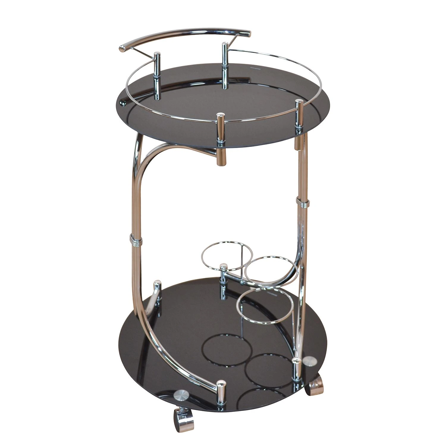 Loftscape Servierwagen Tuzla II - Schwarzglas 1 Loftscape Servierwagen Tuzla II - Schwarzglas