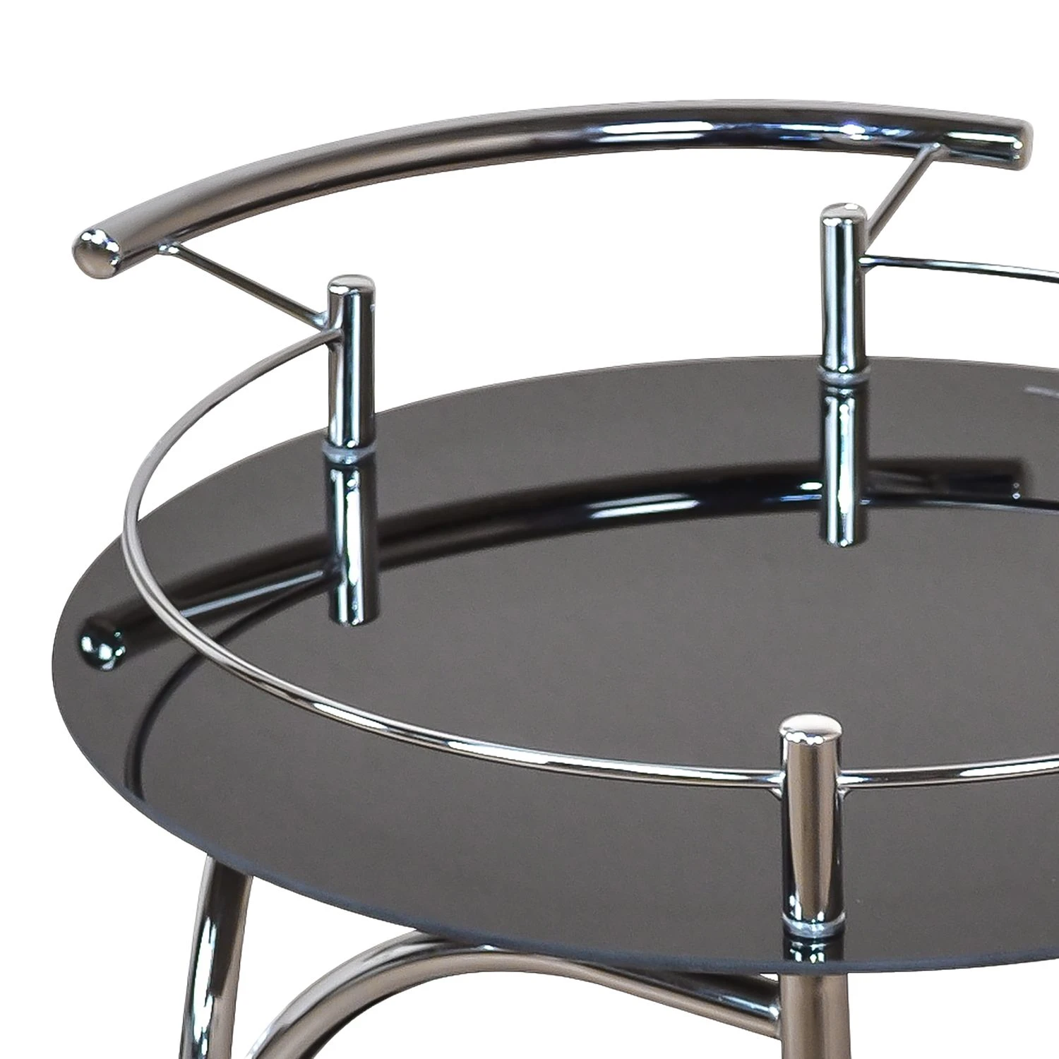 Loftscape Servierwagen Tuzla II - Schwarzglas 2 Loftscape Servierwagen Tuzla II - Schwarzglas – Bild 2