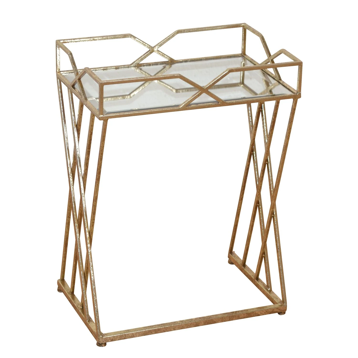 Jack & Alice Beistelltisch Ambly - Antik goldfarben 2 Jack & Alice Beistelltisch Ambly - Antik goldfarben – Bild 2