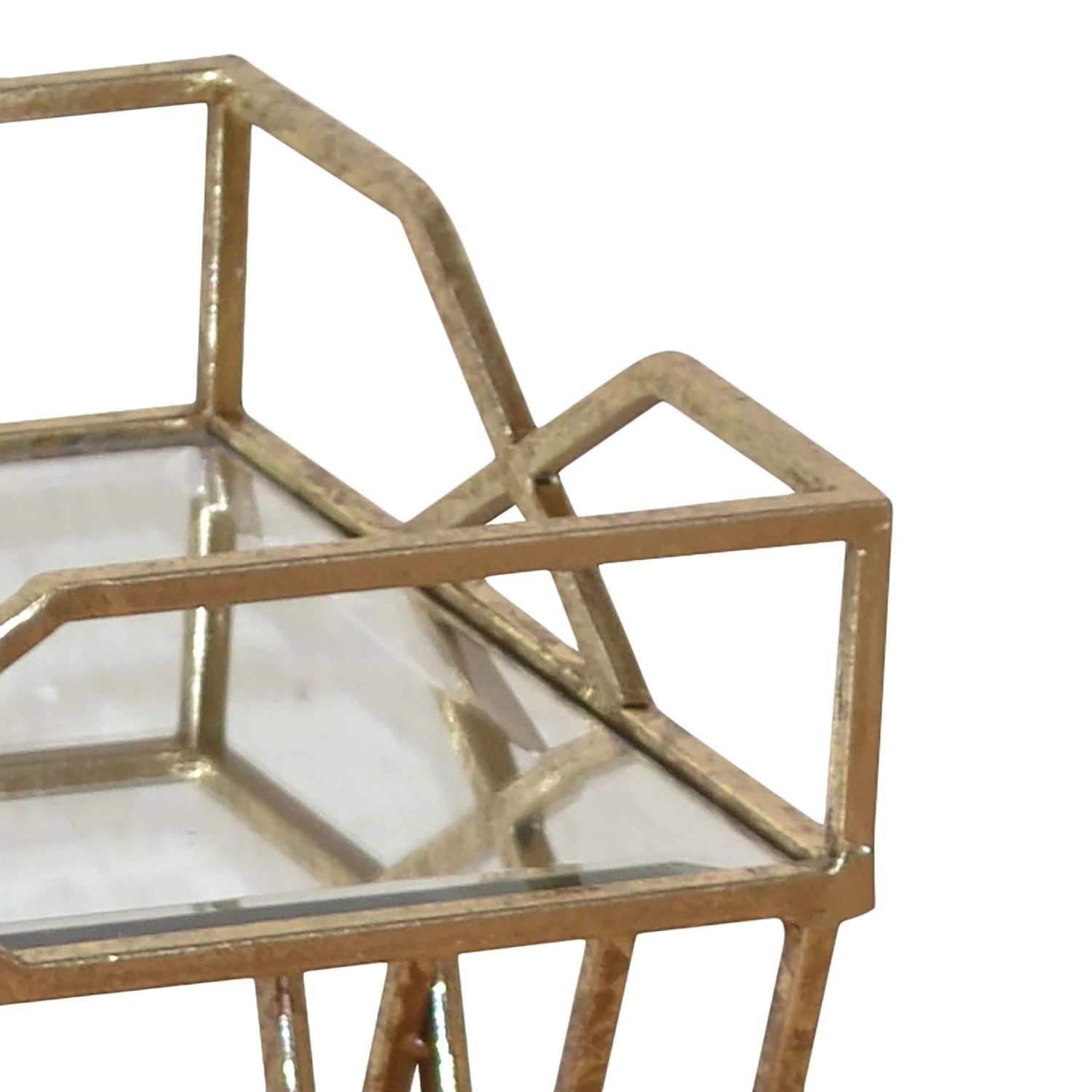 Jack & Alice Beistelltisch Ambly - Antik goldfarben 3 Jack & Alice Beistelltisch Ambly - Antik goldfarben – Bild 3