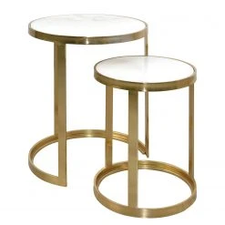 Jack & Alice Beistelltisch Bovell (2-teilig) - Gold