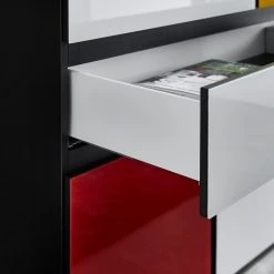 Germania Highboard Ideeus - Schwarz / Mehrfarbig -Wohnzimmermöbel boutique en ligne 1000150554 181213 15491600024 GALLERYIMAGES P000000001000150554