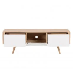 Studio Copenhagen TV-Lowboard Loca V - Wildeiche teilmassiv - Wildeiche hell geölt - Breite: 135 cm - Tiefe: 42 cm -Wohnzimmermöbel boutique en ligne 1000151230 190306 06275000006 GALLERYIMAGES P000000001000151230