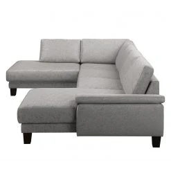 Fredriks Wohnlandschaft Gellik - Webstoff - Lichtgrau - Longchair davorstehend rechts / Ottomane links -Wohnzimmermöbel boutique en ligne 1000151863 190520 11510400037 GALLERYIMAGES P000000001000151863