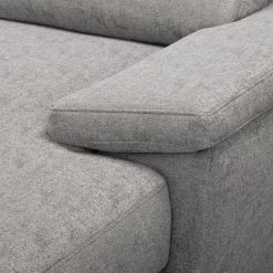 Fredriks Wohnlandschaft Gellik - Webstoff - Lichtgrau - Longchair davorstehend rechts / Ottomane links -Wohnzimmermöbel boutique en ligne 1000151863 190520 11510400042 GALLERYIMAGES P000000001000151863