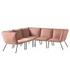 Jack & Alice Ecksofa Dorado - Samt - Altrosa