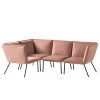 Jack & Alice Ecksofa Dorado II - Samt - Altrosa