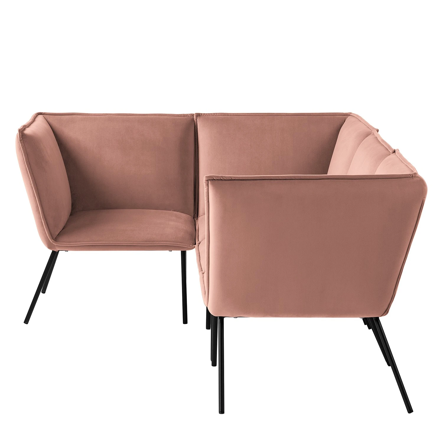 Jack & Alice Ecksofa Dorado II - Samt - Altrosa 6 Jack & Alice Ecksofa Dorado II - Samt - Altrosa – Bild 6