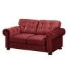 Velvet Studio Sofa Marau (2-Sitzer) - Rot