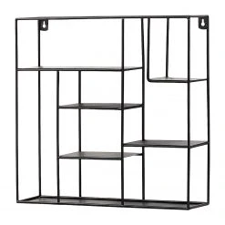 Norrwood Wandregal Mirwart I - Stahl - Schwarz