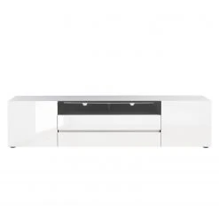 Loftscape TV-Lowboard Mavie - Hochglanz Weiß / Schwarz - Breite: 203 cm -Wohnzimmermöbel boutique en ligne 1000152587 200811 14163701831 DETAILS P000000001000152587