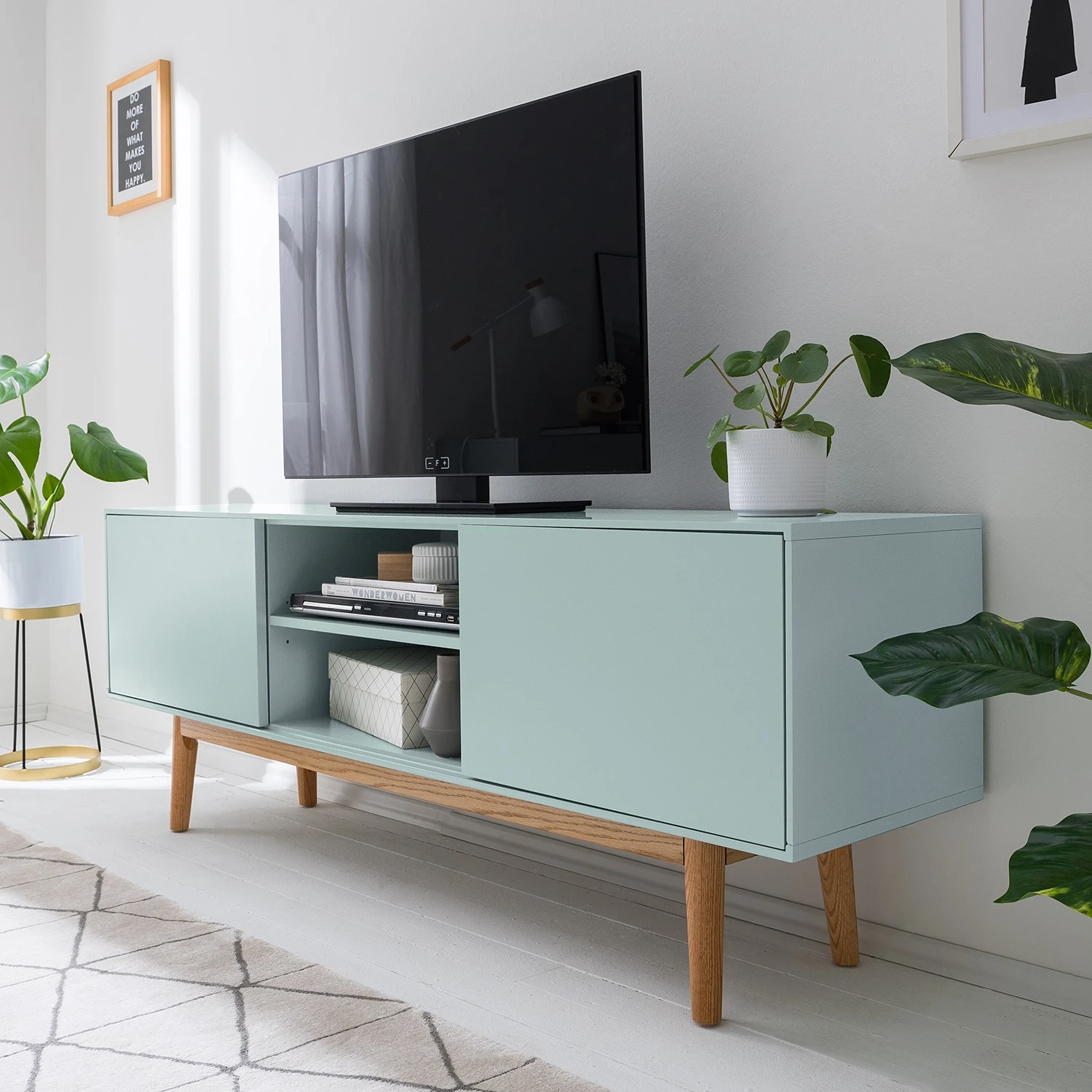 Mørteens TV-Lowboard Lindholm - Mintgrün - 160 x 40 cm 6 Mørteens TV-Lowboard Lindholm - Mintgrün - 160 x 40 cm – Bild 6