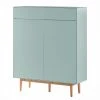 Mørteens Schuhkommode Lindholm II - Mintgrün