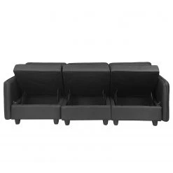 Fredriks Sofa Lavara I (3-Sitzer) - Webstoff - Dunkelgrau -Wohnzimmermöbel boutique en ligne 1000154387 190722 09292700053 DETAILS P000000001000154387