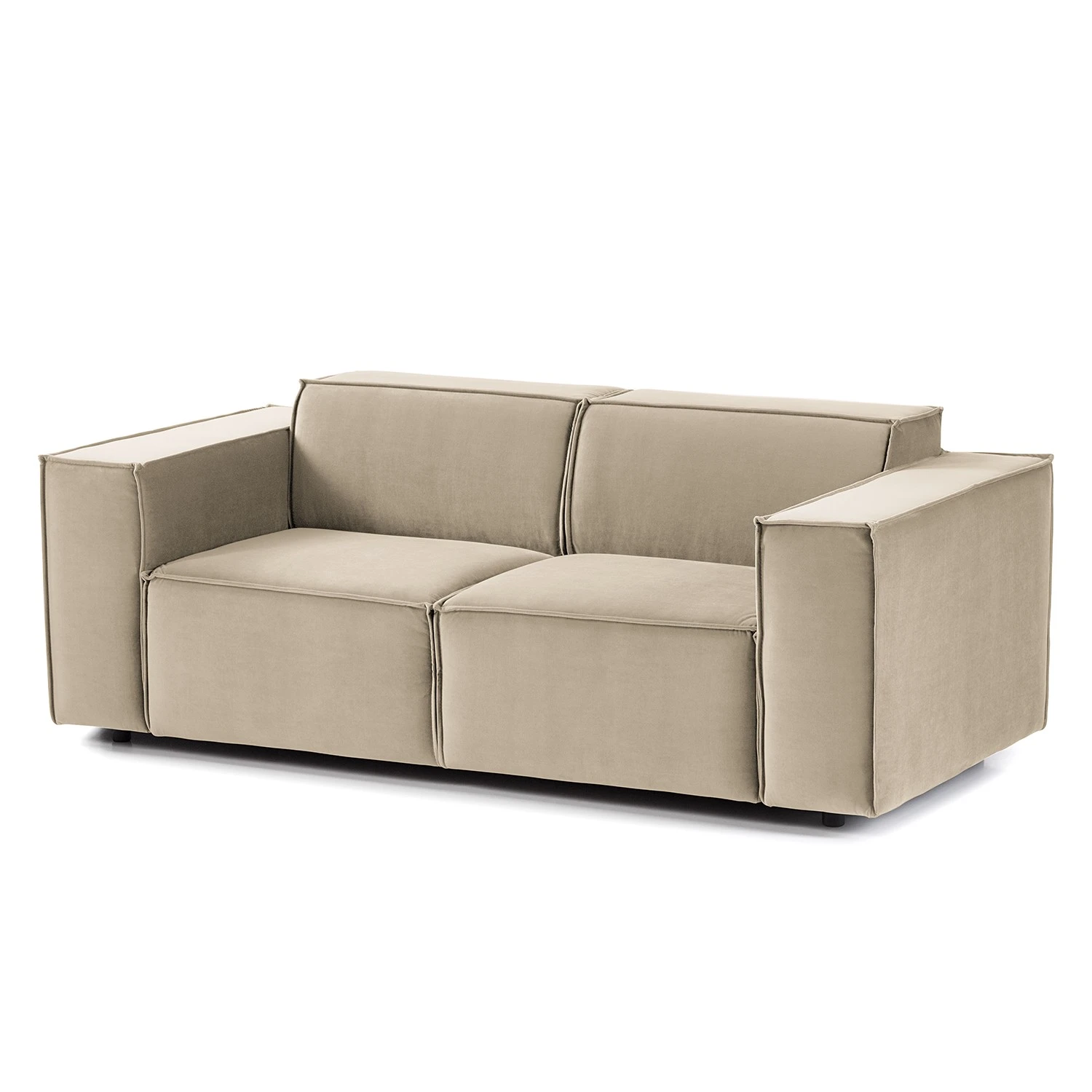 Sofa Kinx (2-Sitzer) II - Samt - Samt Shyla: Beige 1 Sofa Kinx (2-Sitzer) II - Samt - Samt Shyla: Beige