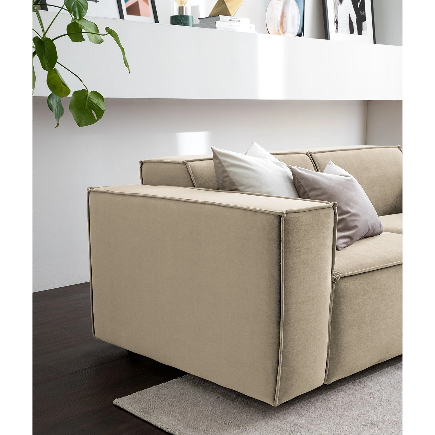 Sofa Kinx (2-Sitzer) II - Samt - Samt Shyla: Beige 7 Sofa Kinx (2-Sitzer) II - Samt - Samt Shyla: Beige – Bild 7