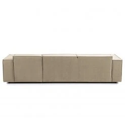 Ecksofa Kinx V - Samt - Samt Shyla: Beige - Longchair davorstehend rechts -Wohnzimmermöbel boutique en ligne 1000155727 210323 15193401135 DETAILS P000000001000155727