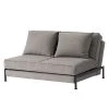 Chillout by Franz Fertig Schlafsofa Filius - Webstoff - Grau - Schlaffunktion davorstehend rechts
