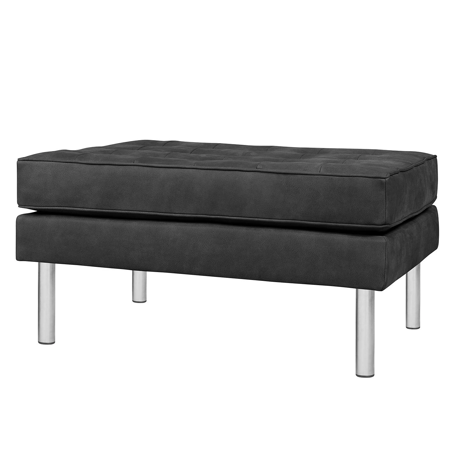 Fredriks Polsterhocker Chelsea IV - Echtleder - Echtleder Custo: Schwarz - Zylinder 1 Fredriks Polsterhocker Chelsea IV - Echtleder - Echtleder Custo: Schwarz - Zylinder