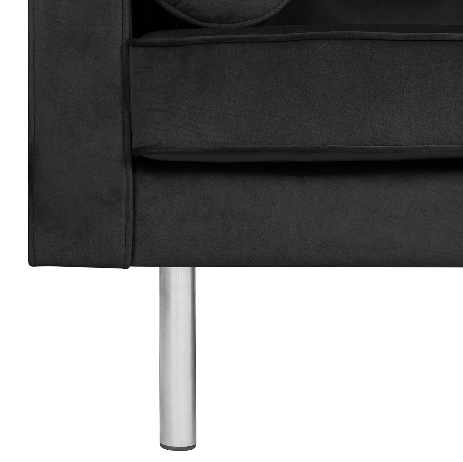 Fredriks Sofa Chelsea III (3-Sitzer) - Microfaser - Stoff Tond: Schwarz - Zylinder 7 Fredriks Sofa Chelsea III (3-Sitzer) - Microfaser - Stoff Tond: Schwarz - Zylinder – Bild 7